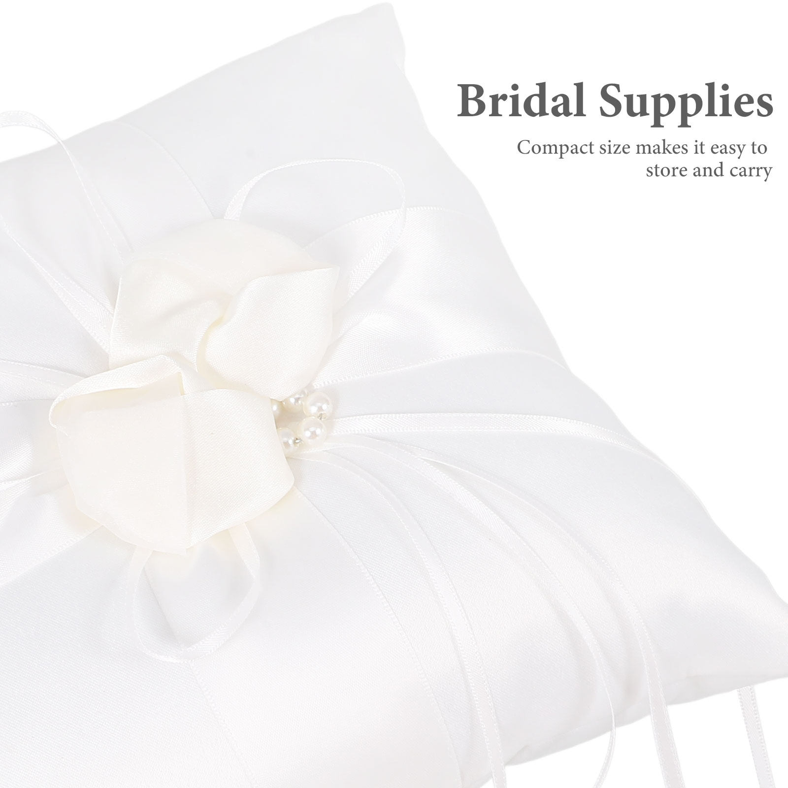 20x20cm Bridal Ring Pillow Whi - Ring Bearer Pillow ulasan dan harga