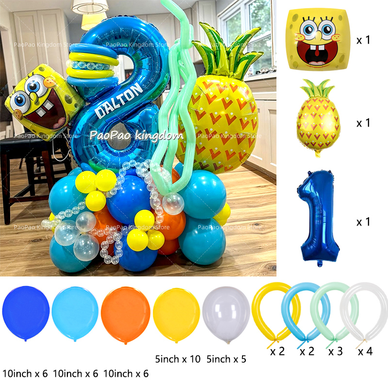 Cartoon SpongeBob Party Balloo - Wedding Day Supply Kit ulasan dan harga