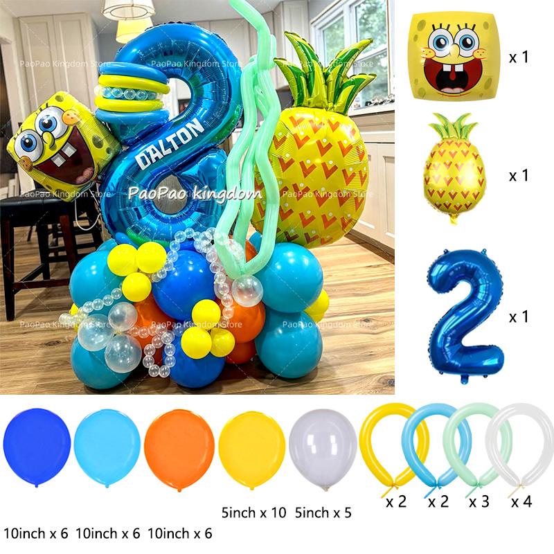 Cartoon SpongeBob Party Balloo - Wedding Day Supply Kit ulasan dan harga