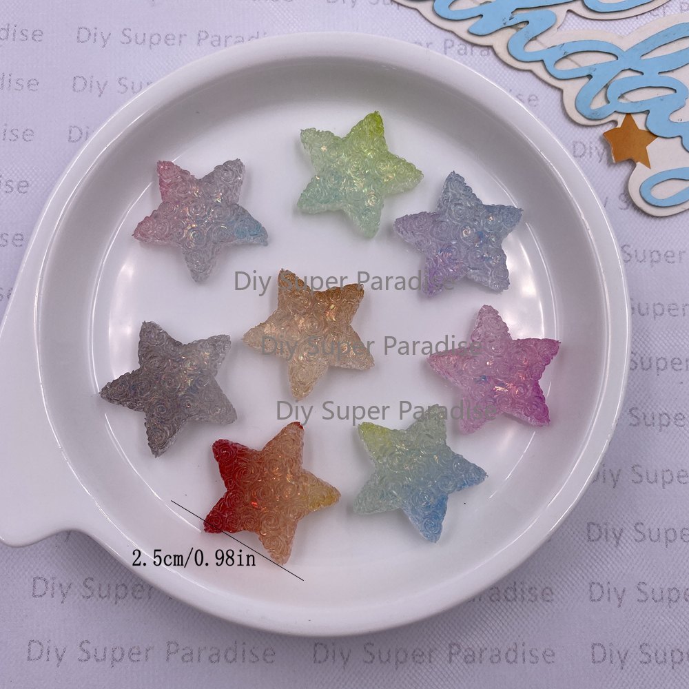 10PCS Resin Clear Candy Color  - Wedding Superstar ulasan dan harga