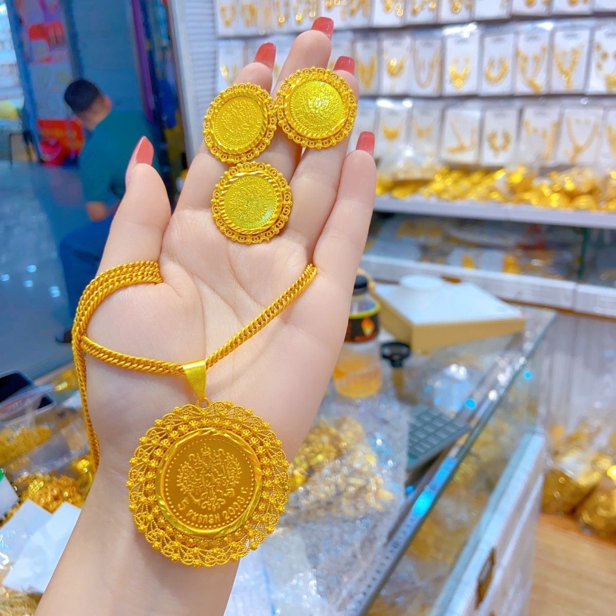 New 24K Gold Plated Dubai Jewe - Wedding Zone ulasan dan harga
