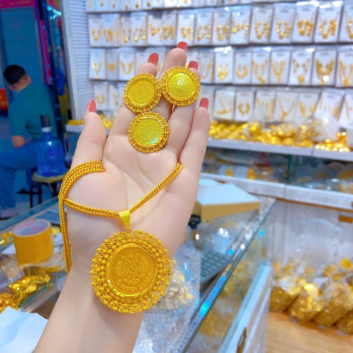 New 24K Gold Plated Dubai Jewe - Wedding Zone ulasan dan harga