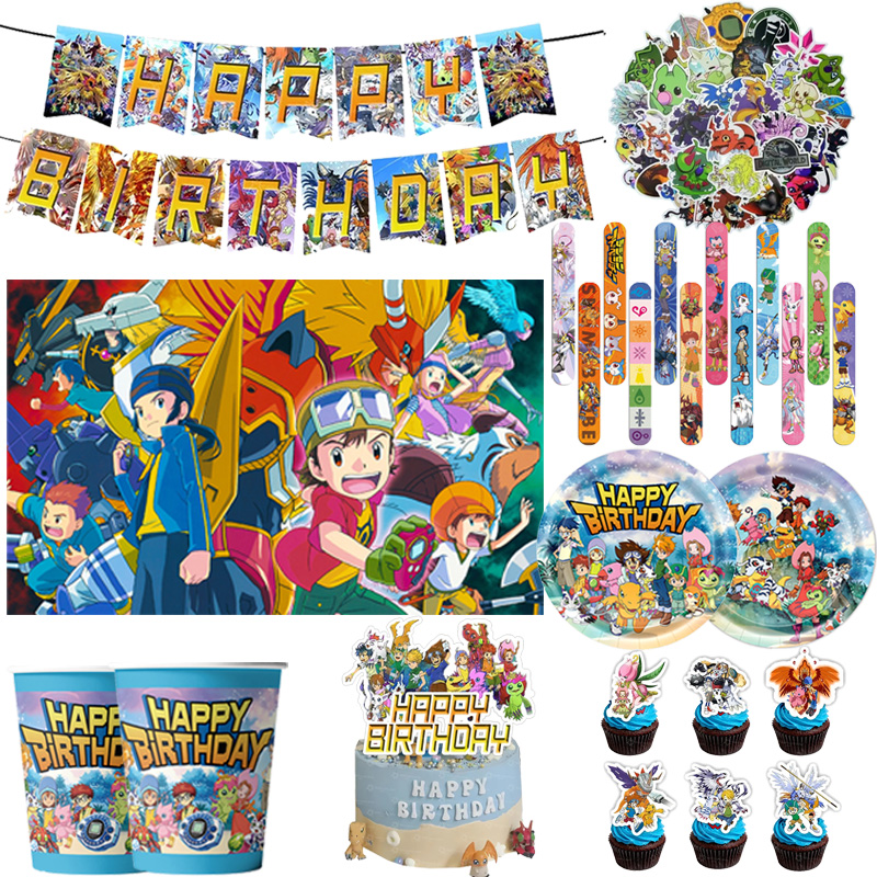 Digimon Themed Birthday Party  - Wedding Day Supply Kit ulasan dan harga