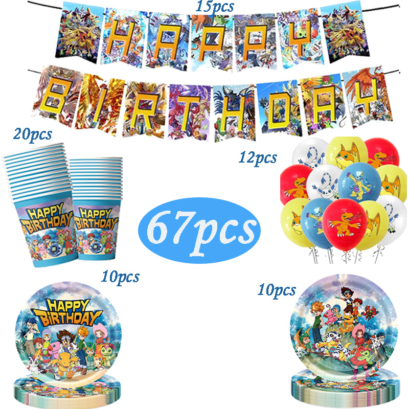 Digimon Themed Birthday Party  - Wedding Day Supply Kit ulasan dan harga