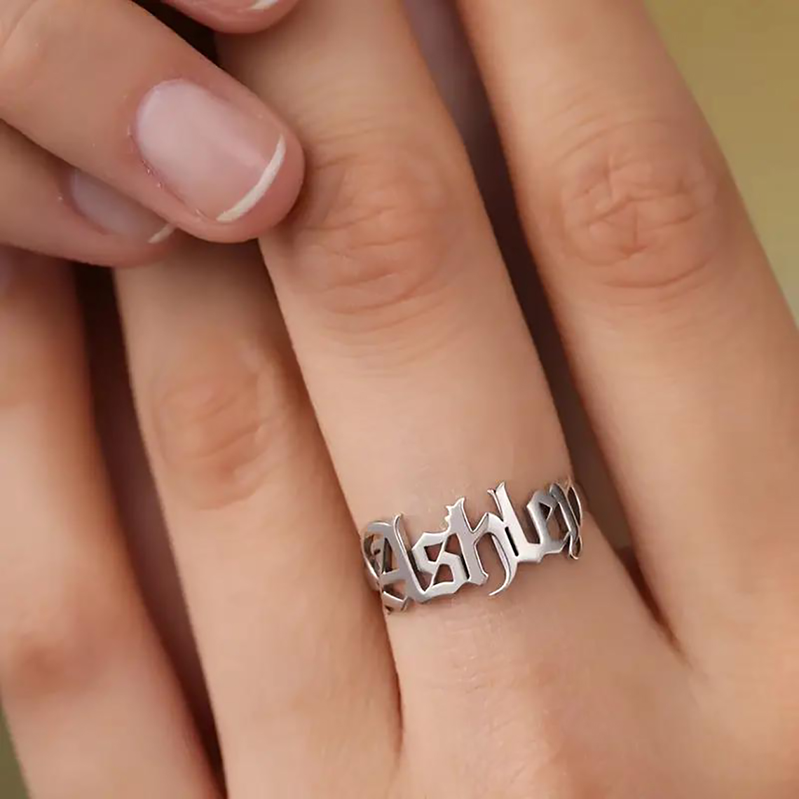 Custom Gold Ring Women Gothic  - Wedding Zone ulasan dan harga