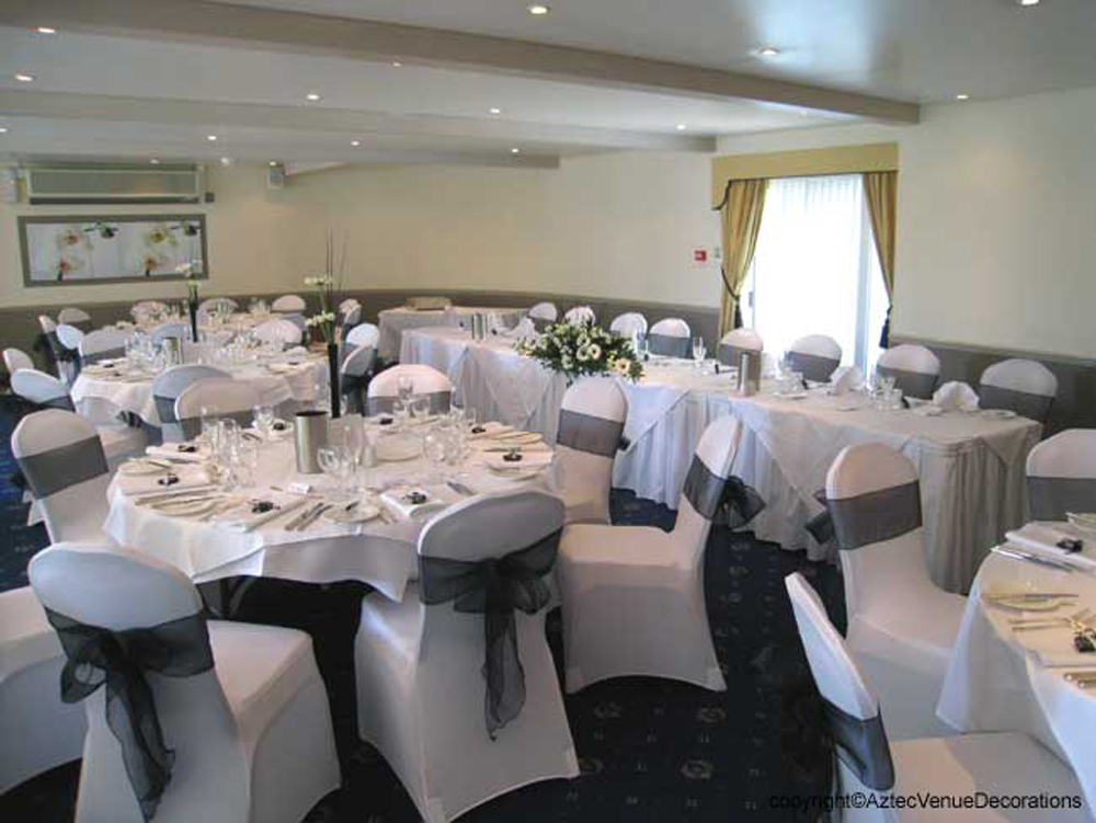 NEW CHAIR BOWS 50pcs/LOT Black - Chair Sash Organza ulasan dan harga