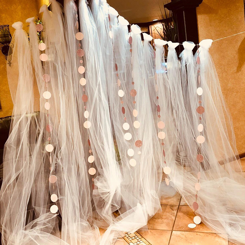 5meter/lot Sheer Crystal Organ - Chair Sash Organza ulasan dan harga