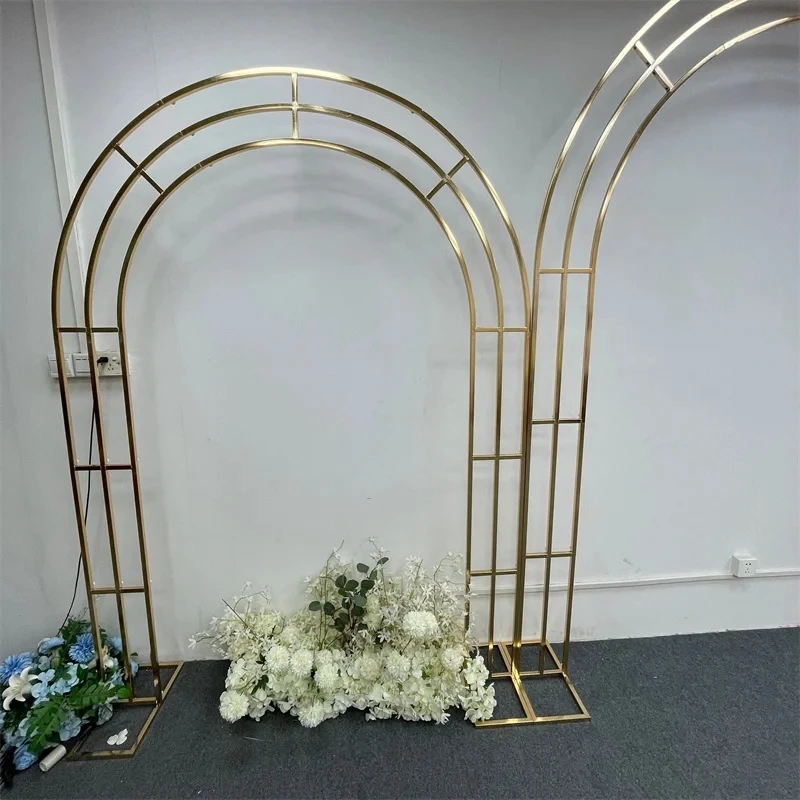 Metallic Gold Wedding Arch Sta - Wedding Party Supply Store ulasan dan harga