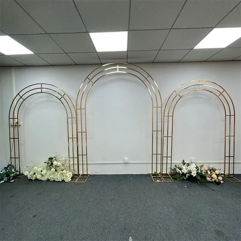 Metallic Gold Wedding Arch Sta - Wedding Party Supply Store ulasan dan harga