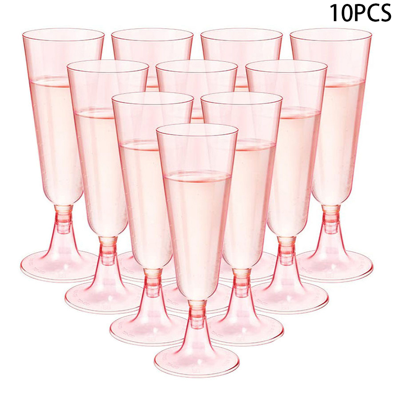 10Pcs Pink Champagne Cup Dispo - Wedding Fountain ulasan dan harga