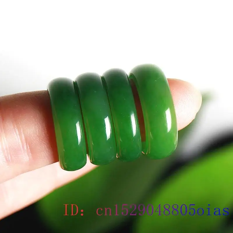 Natural Green Hetian Jade Ring - Wedding Zone ulasan dan harga